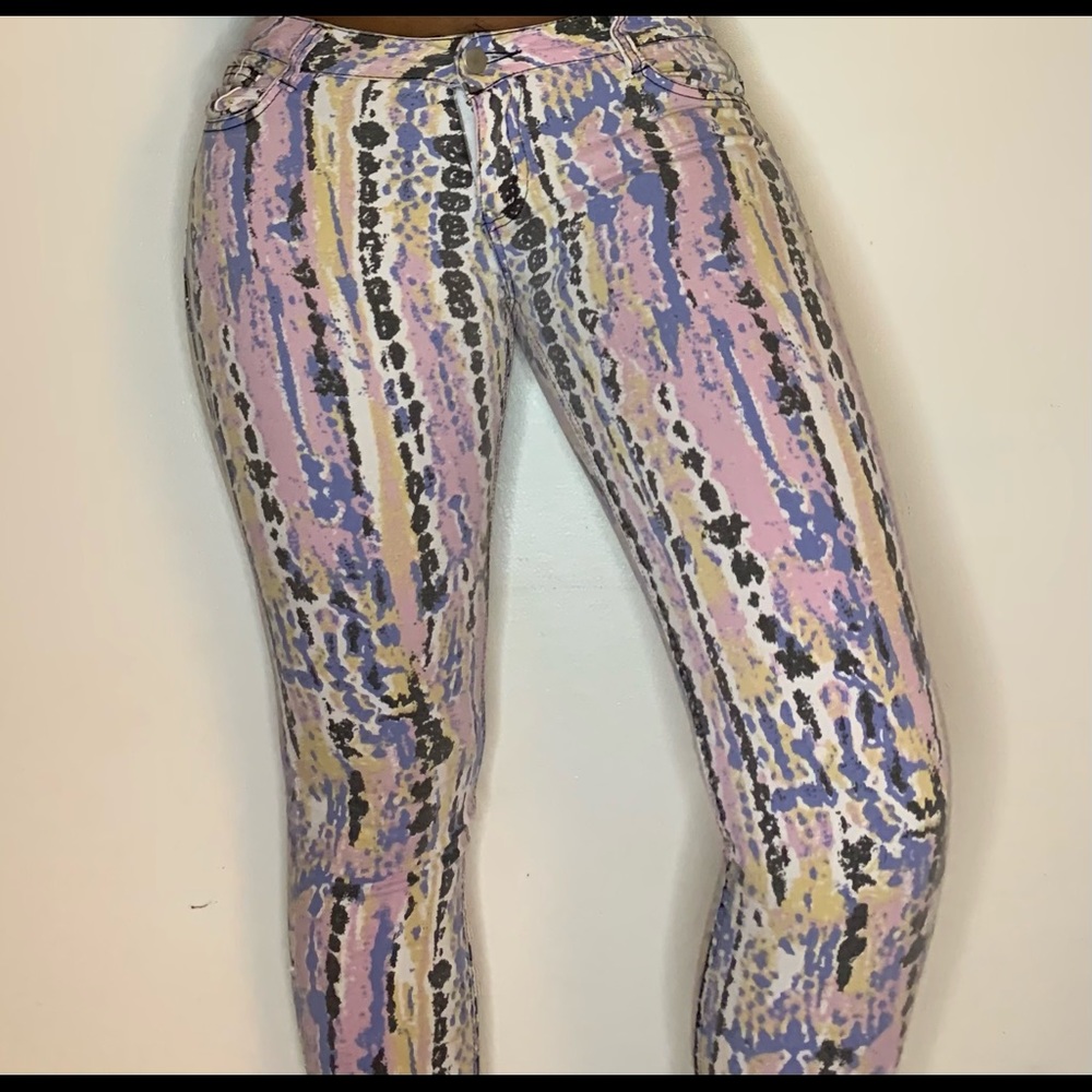 Multi-color jeans